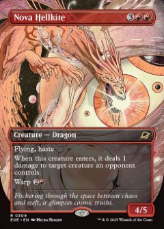 Nova Hellkite Edge of Eternities Surreal Space Cards